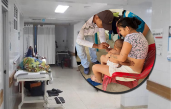 El brote de tosferina se concentra en una comunidad indígena. Fotos: cortesía y cortesía Hospital San Sebastián de Urabá.