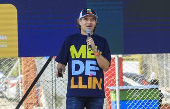 El alcalde de Medellín Federico Gutiérrez, en un evento de ciudad. Foto: Andrés Camilo Suárez Echeverry
