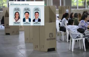 Las urnas vacías, con poca afluencia de personas que fueron a votar. FOTO: CAMILO SUAREZ