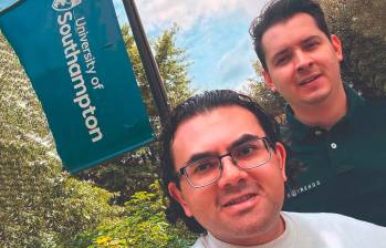 Diego Murillo y Jonathan Ochoa, cofundadores de Geotrends. FOTO cortesía