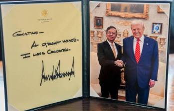 Ambos mandatarios se reunieron durante dos horas en el Salón Oval. Foto: Presidencia.