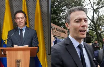 Federico Gutiérrez, alcalde de Medellín, reveló en una rueda de prensa que, según la Fiscalía, habría existido una estructura que operó como un grupo de delincuencia organizada para controlar la contratación pública durante el mandato de Daniel Quintero. Fotos: Alcaldía de Medellín y Colprensa. 
