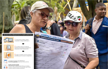  El domingo 20 de septiembre habrá puntos de votación presencial en colegios, canchas, juntas de acción comunal y demás. Foto: cortesía y EL COLOMBIANO.