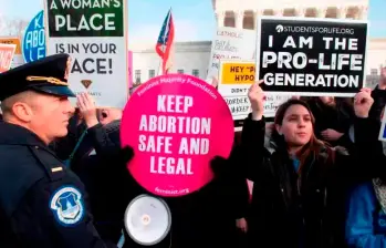 Imagen de referencia. Protestas en Estados Unidos en favor del aborto en 2022. FOTO AFP