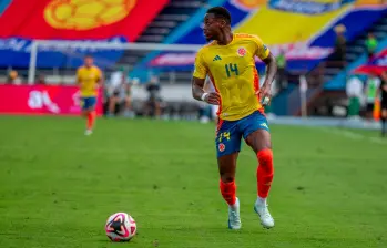 El delantero antioqueño Jhon Jáder Durán, de 21 años, anotó con Colombia en su última presentación contra Paraguay. FOTO: JUAN ANTONIO SÁNCHEZ