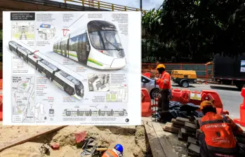 Por la avenida 80, por donde se ejecutan estas obras, se espera ver pasar los trenes del metro de la 80. Foto: Camilo Suárez