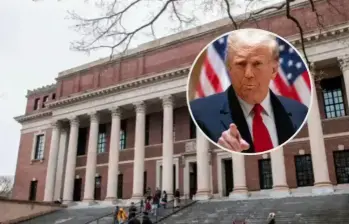 Nueva arremetida del presidente de Estados Unidos, Donald Trump, contra la universidad de Harvard. FOTO: GETTY