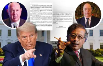 La relación entre los gobiernos de Donald Trump y Gustavo Petro está pasando por uno de sus peores momentos y eso que el republicano lleva poco menos de seis meses en la Casa Blanca. Fotos: Colprensa, AFP y Presidencia