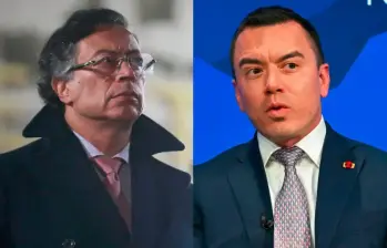 Ecuador busca que el caso avance ante el Tribunal Andino de Justicia y que se adopten decisiones judiciales frente a los impuestos recíprocos anunciados por el Gobierno del presidente Gustavo Petro hace más de un mes. Foto: Colprensa y AFP