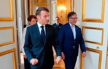 Los presidentes de Francia y Colombia han tenido varias reuniones bilaterales desde 2022. FOTO PRESIDENCIA