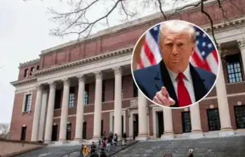 Nueva medida del presidente estadounidense Donald Trump contra la universidad de Harvard. FOTO: Getty