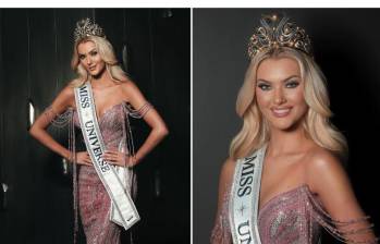 La danesa Victoria Kjaer en Ciudad de México. FOTO: MISS UNIVERSE