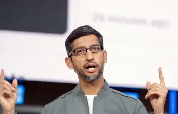 director ejecutivo de Alphabet, Sundar Pichai. FOTO: AFP.