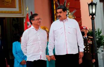 Gustavo Petro junto a Nicolás Maduro, líder del régimen venezolano. FOTO CORTESÍA PRESIDENCIA