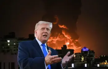 La advertencia que le hizo Donald Trump a Irán este sábado, 4 de abril de 2026. FOTO: GETTY