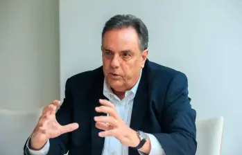 Jorge Mario Velásquez, saliente presidente del Grupo Argos. FOTO: Camilo Suárez.