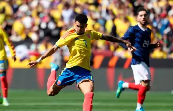 Luis Díaz es titular frente a Francia. FOTO AFP