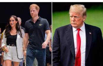 Donald Trump lanzó varios comentarios sobre el príncipe británico Harry y su esposa Meghan Markle, quienes viven en Estados Unidos desde 2020. FOTO: GETTY | AFP 