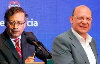 Gustavo Petro y Germán Ávila. FOTO PRESIDENCIA Y COLPRENSA. 