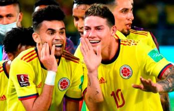 Luis Díaz y James Rodríguez son los grandes referentes de la Selección Colombia para el duelo de la quinta fecha de eliminatorias a Norteamérica 2026. FOTO: COLPRENSA 