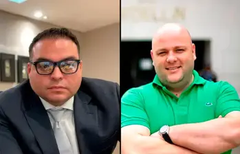 Miguel Quintero y Sebastián Ortega, procesados por los casos de presunta corrupción en el Área Metropolitana. FOTO CORTESÍA