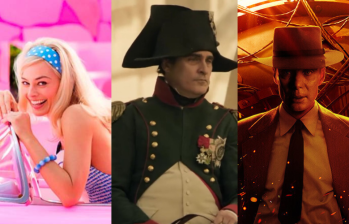 Barbie, Napoleón y Oppenheimer se destacaron como finalistas para las nominaciones de los Óscar. FOTO: Warner Bros / Universal Pictures