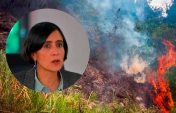 La ministra de Medio Ambiente, Susana Muhamad, reconoció que la situación con los incendios es difícil. Foto COLPRENSA y CORTESÍA.