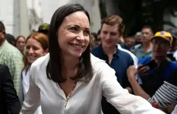 María Corina Machado permanece en Noruega mientras recibe atención médica tras la fractura sufrida durante su salida clandestina de Venezuela. FOTO: Colprensa. 