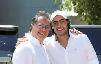 A la izquierda, el presidente Gustavo Petro; a la derecha, su hijo, Nicolás Petro Burgos. FOTO: Archivo