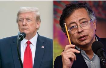 Donald Trump acusó a Gustavo Petro de traficar drogas hacia Estados Unidos y dijo que “no lo hará por mucho más tiempo”, en una nueva amenaza contra el mandatario colombiano. FOTO: COLPRENSA