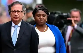 El presidente Gustavo Petro y la vicepresidenta Francia Márquez tuvieron diferencias por el nombramiento de Armando Benedetti. FOTO AFP