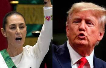 Claudia Sheinbaum, presidenta de México y Donald Trump, actual presidente de Estados Unidos. FOTOS: AFP