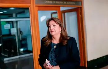 La saliente ministra de Justicia, Angela María Buitrago. FOTO: Colprensa