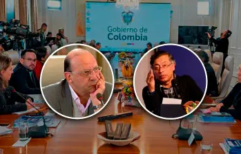 El momento en que el ministro de Hacienda no respondió la cifra del déficit primario generó cuestionamientos sobre su manejo de las finanzas públicas. FOTO PRESIDENCIA Y COLPRENSA. 