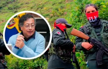 Hace menos de un día, guerrilleros del ELN amenazaron con un nuevo paro armado en Chocó. FOTOS: AFP y Presidencia