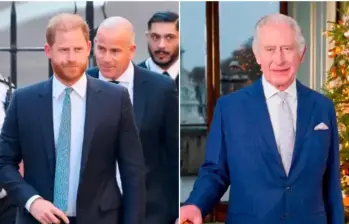 El príncipe Harry regresó al Reino Unido en medio de nuevas diferencias con la Casa Real británica, luego de que el Palacio de Buckingham negara que fuera a hospedarse en la residencia oficial del rey Carlos III. FOTO: Getty.
