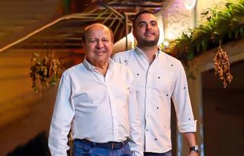 El excongresista de Bello William Ortega y su hijo Sebastián Ortega. FOTO Cortesía