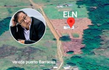 El presidente Gustavo Petro publicó en sus redes sociales un mapa confidencial de las Fuerzas Militares. FOTO: @Petrogustavo - Jaime Pérez