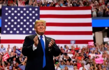 Nueva jugada de Donald Trump respecto a un presupuesto centrado en la seguridad. FOTO: AFP