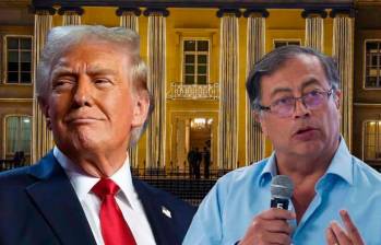 Donald Trump y Gustavo Petro. FOTO AFP Y EL COLOMBIANO. 