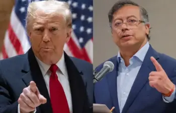 Donald Trump y Gustavo Petro tendrán su primer encuentro oficial en la Casa Blanca. FOTO: GETTY