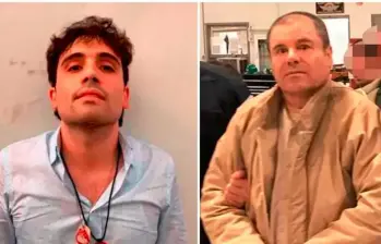 Joaquín Guzmán alias "el Chapo" y su hijo Ovidio Guzmán. FOTO: AFP | CORTESÍA