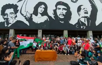 Más de 11.000 miembros de la minga indígena estuvieron en la Universidad Nacional previo a las marchas del Día del Trabajo. FOTO CONSEJO REGIONAL INDÍGENA DEL CAUCA