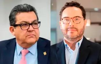 Jaime Dussán, presidente de Colpensiones; Mauricio Velasco, presidente de Asofondos. FOTOS: Cortesía Colfondos y Asofondos 