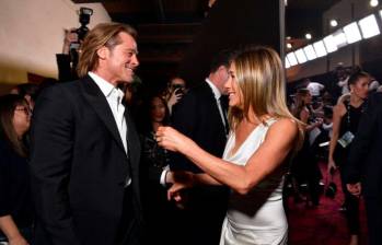 En 2020, Pitt y Aniston se encontraron en la entrega de los premios del Sindicato de Actores (SAG) en la que cada uno ganó una estatuilla. FOTO: Archivo AFP
