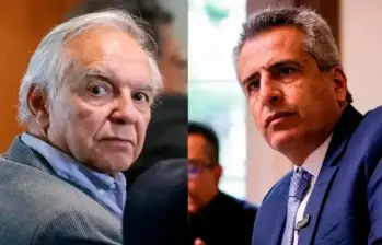 El exministro de Hacienda, Ricardo Bonilla, y el ministro del Interior, Luis Fernando Velasco. FOTO COLPRENSA