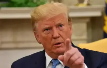 El presidente de Estados Unidos, Donald Trump, dijo que considera realizar ataques terrestres contra cárteles de Venezuela. FOTO: AFP