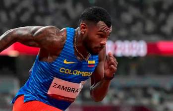 Antonhy Zambrano fue subcampeón en los Juegos Olímpicos de Tokio en la prueba de 400 metros planos. FOTO: AFP 