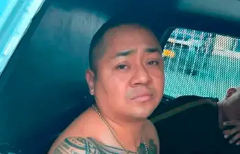 Rolando Federico Gómez Quinde (“Fede”), miembro de la banda “los Choneros”, detenido en Medellín. FOTO: CORTESÍA POLICÍA.