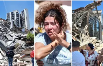 Aumenta el número de muertos por el terremoto en Colombia. FOTO: AFP 